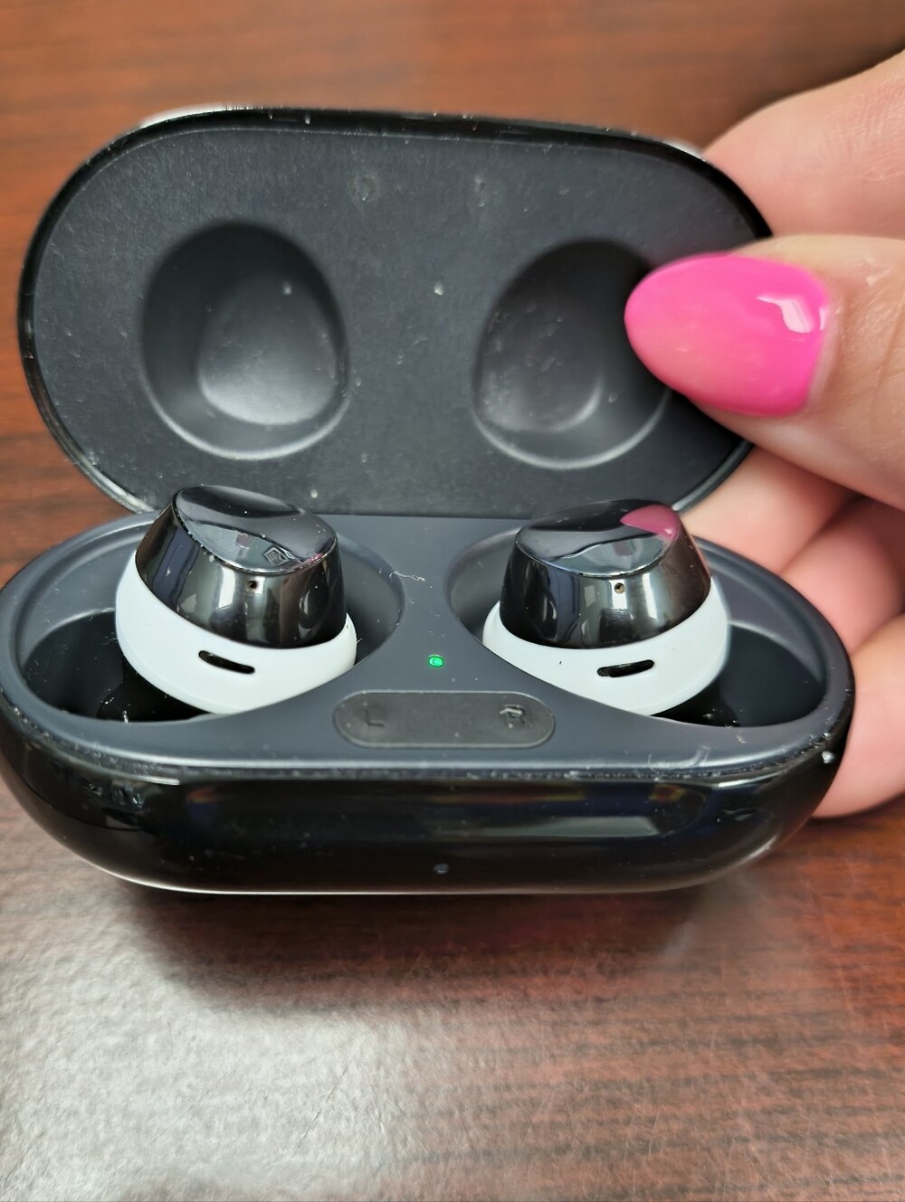 Wireless Earbuds in Black and White